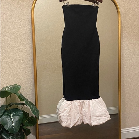 Ronny Kobo Strapless Uttara Midi Dress Size M - Picture 2 of 13